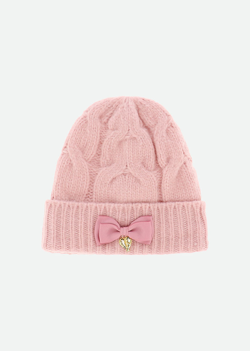 Echo Cable Hat Pink