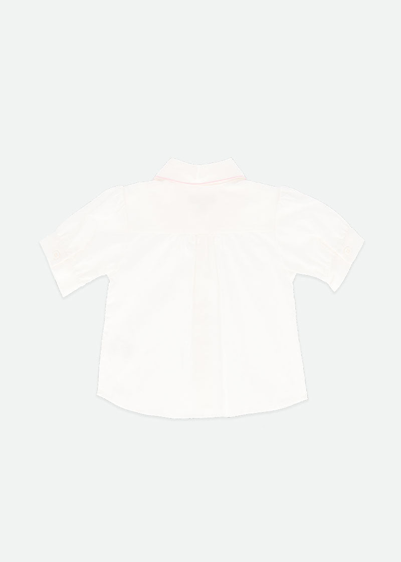 Elouise Sslv Blouse White Pink