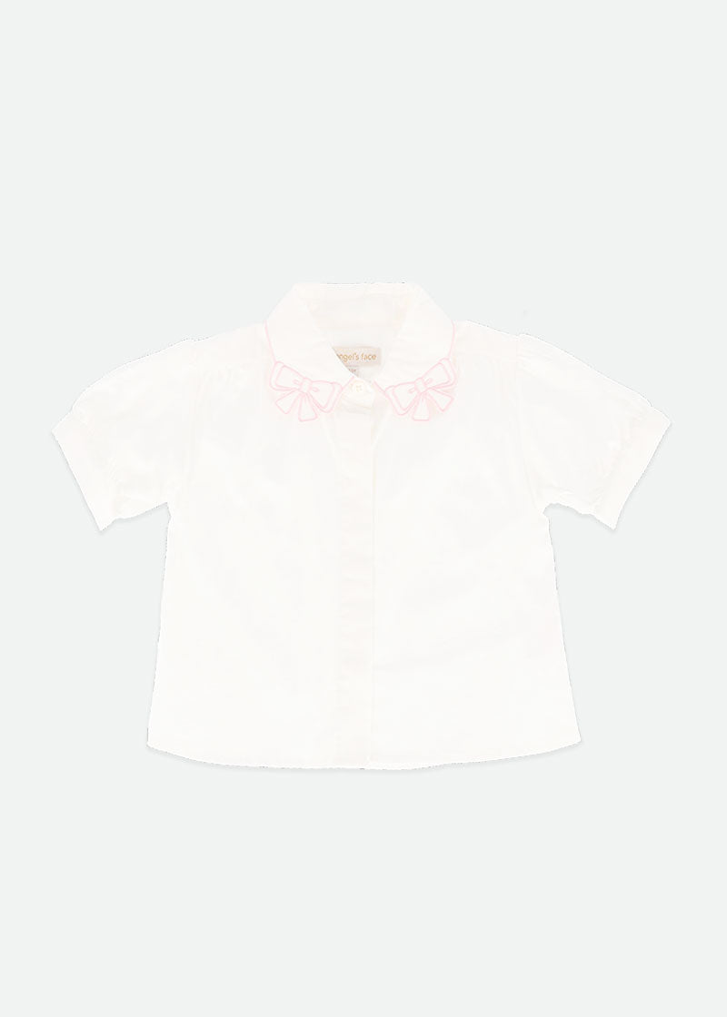 Elouise Sslv Blouse White Pink