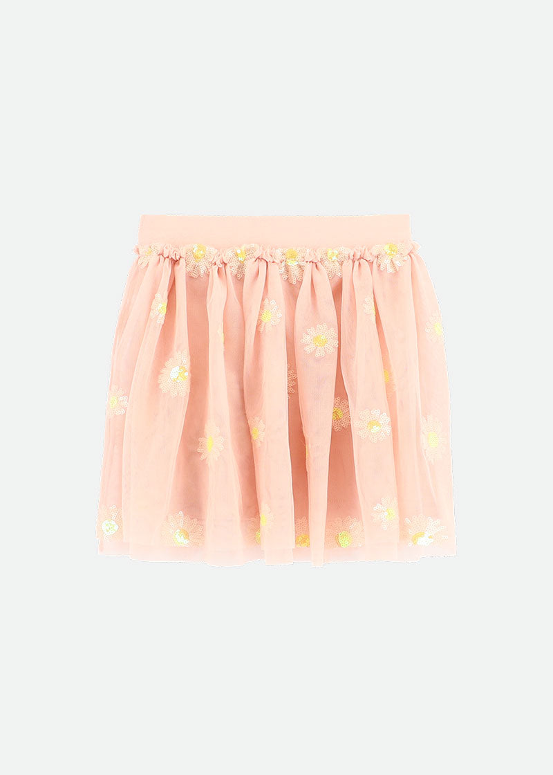 Erika Sequin Daisy Skirt Blush