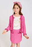 Eugenie Knitted Jacket Pop Pink