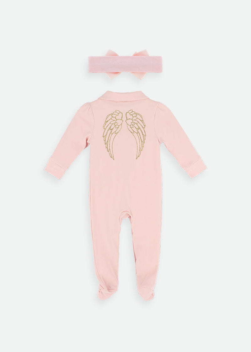 Eve Babygrow Set Ballet Pink