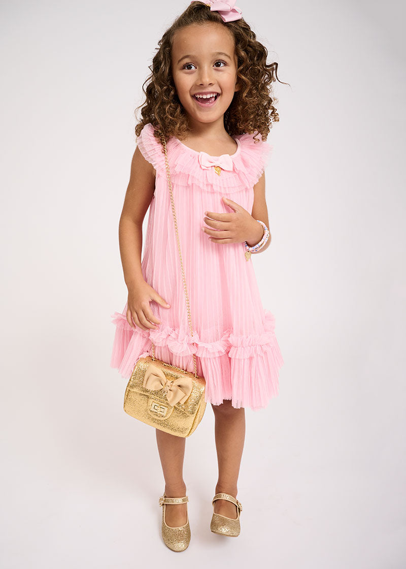 Fi Pleated Dress Fairy Pink