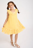 Fi Pleated Dress Sunshine Yellow