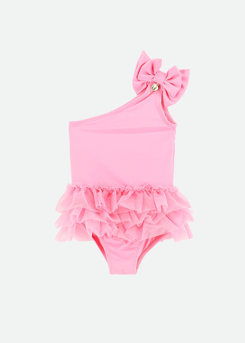 Galina One Shoulder Swimsuit Rose