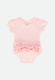 Gwyneth Baby Ruffle Onesie Ballet Pink