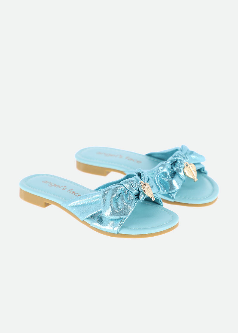 Harper Sliders Aqua