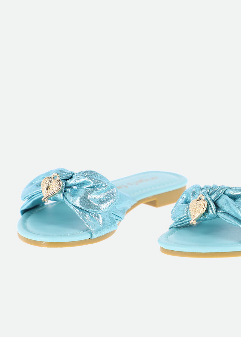 Harper Sliders Aqua