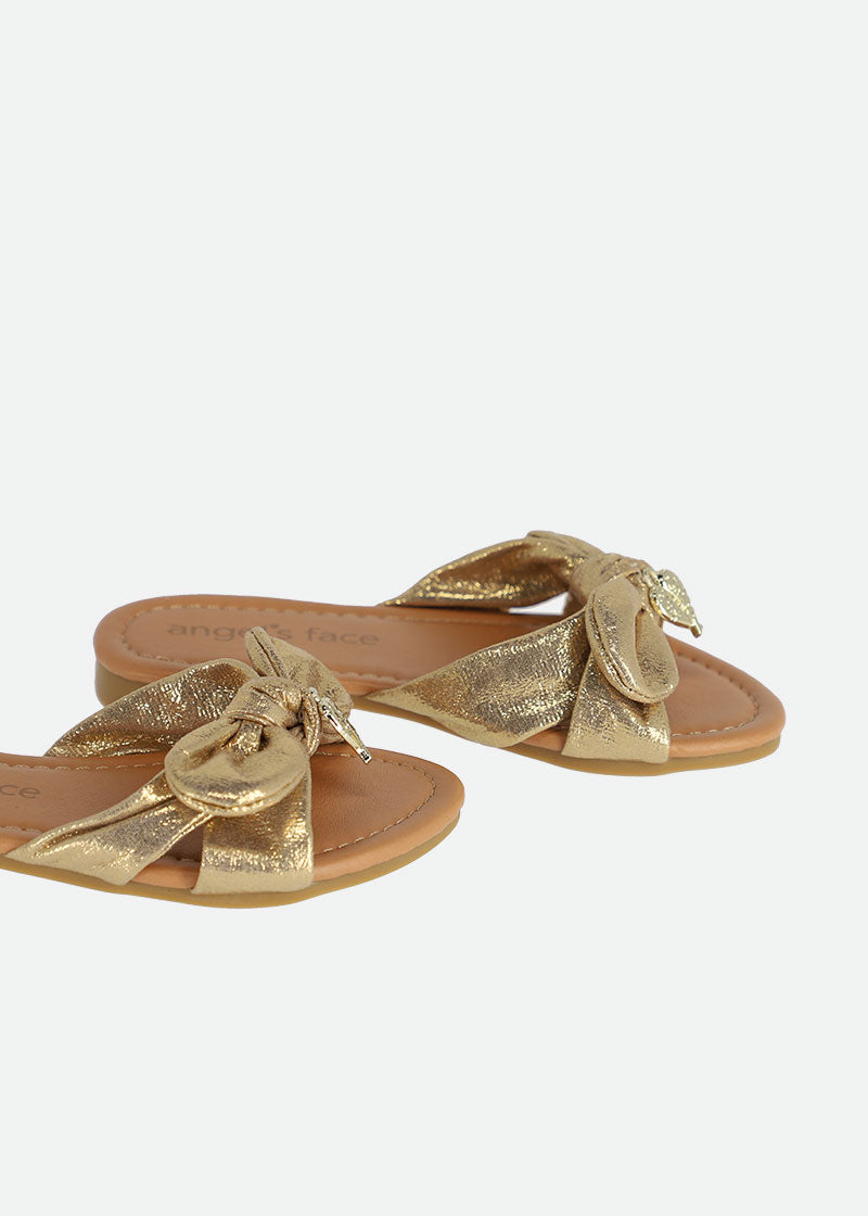 Gold on sale slider sandals