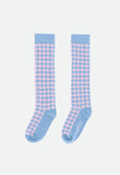 Hudson Houndstooth Socks Blue