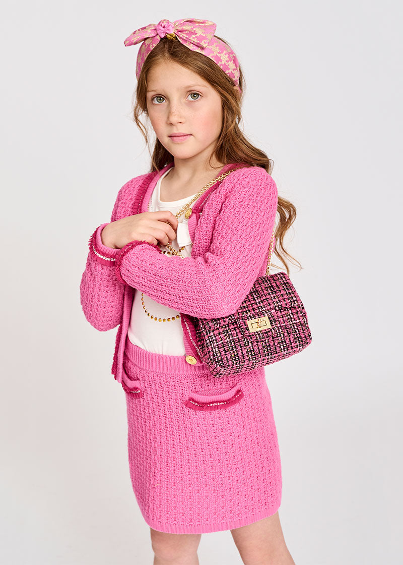 Ines Knitted Skirt Pop.Pink