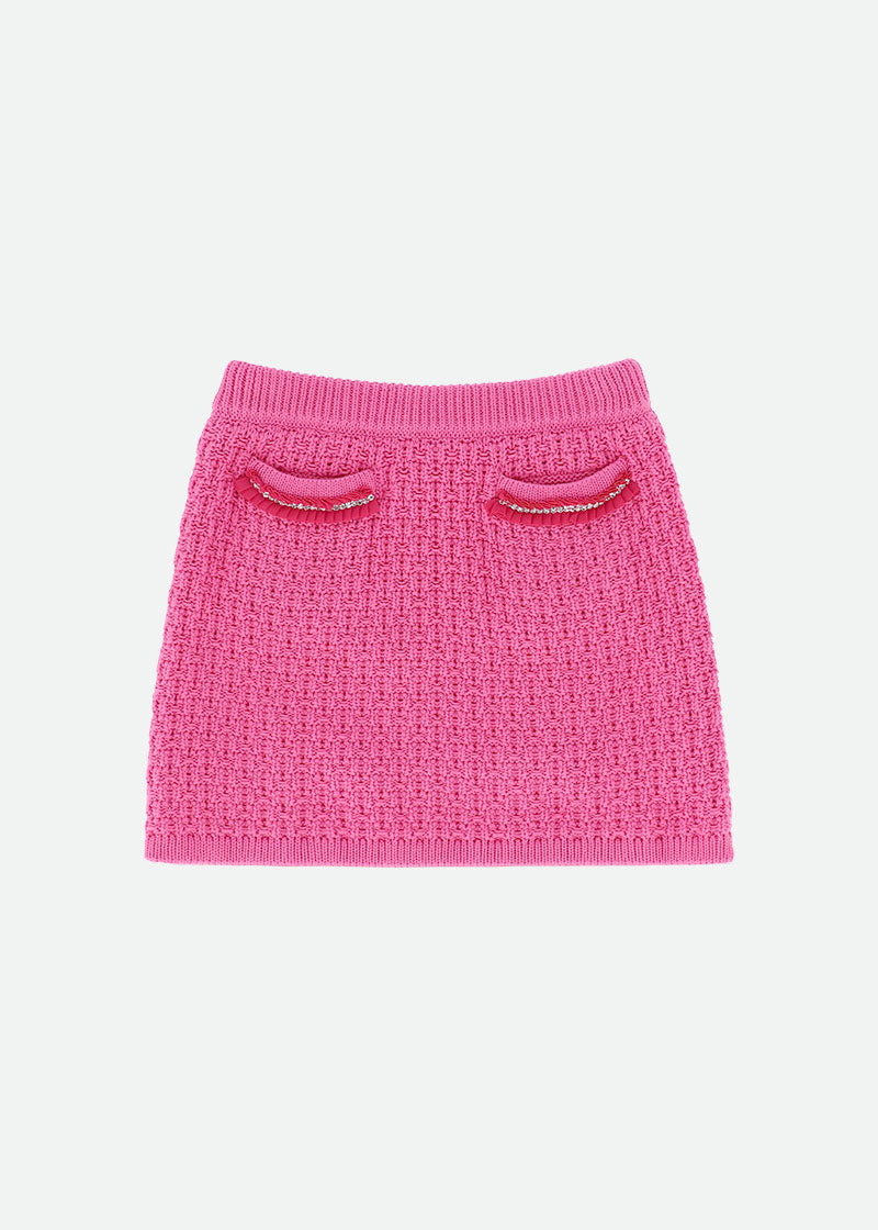Ines Knitted Skirt Pop.Pink