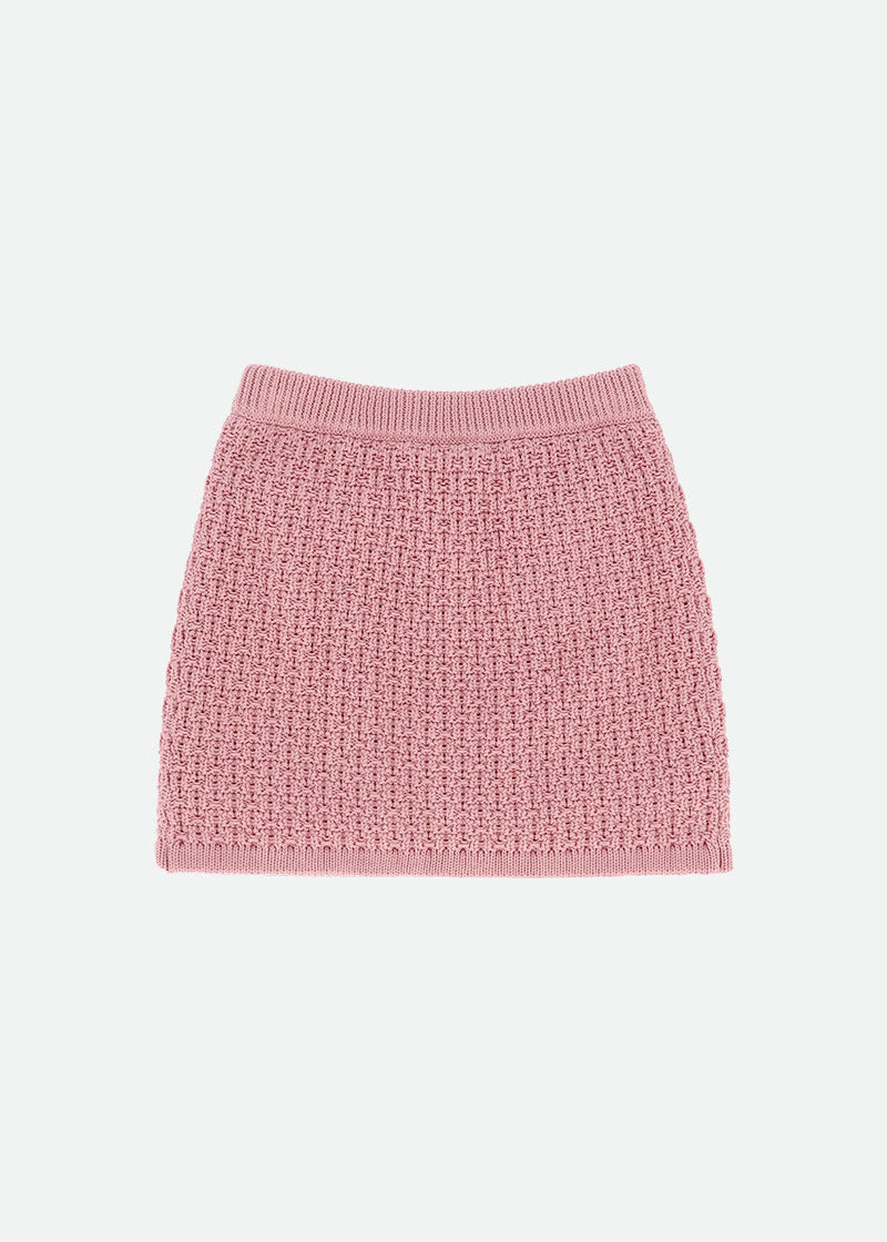 Ines Knitted Skirt Tea Rose