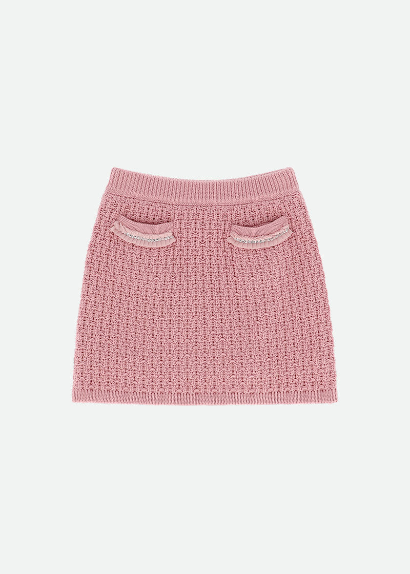 Ines Knitted Skirt Tea Rose