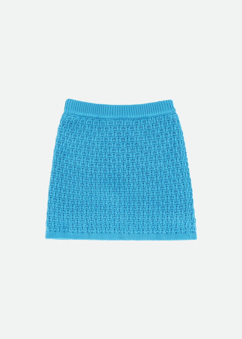 Ines Knitted Skirt Turquoise
