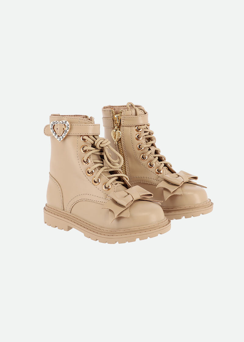 Ingrid Bow Boots Sand
