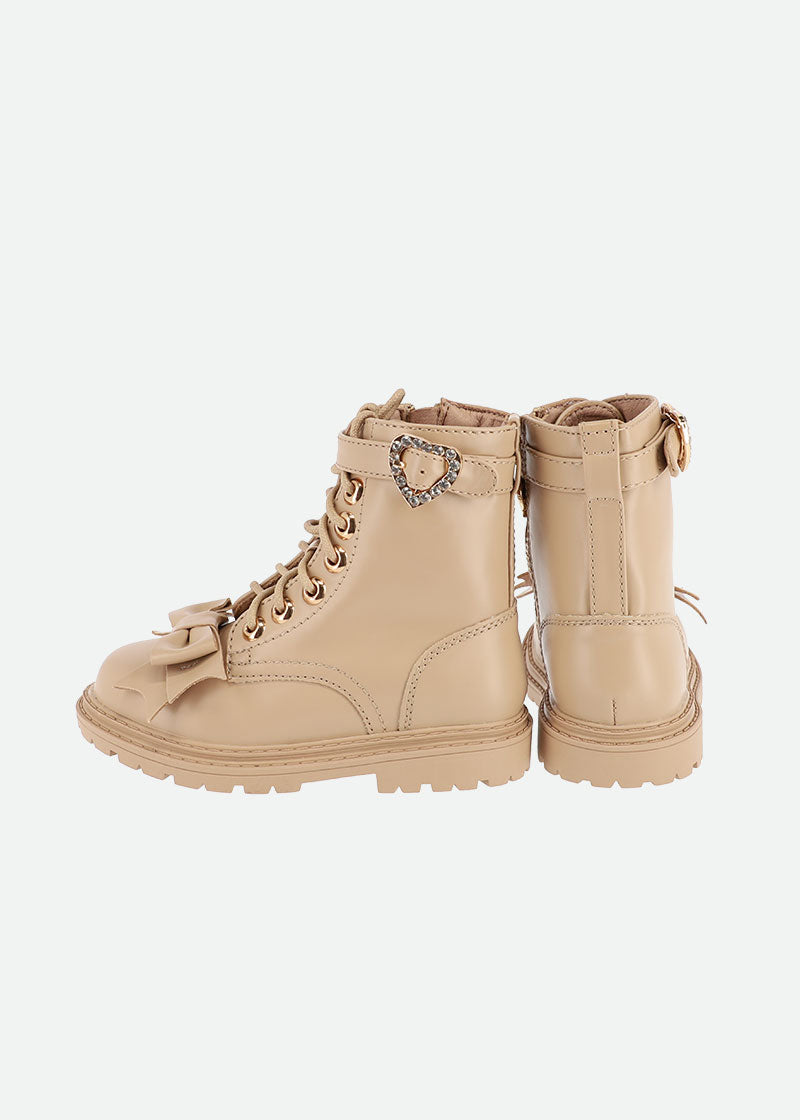 Ingrid Bow Boots Sand