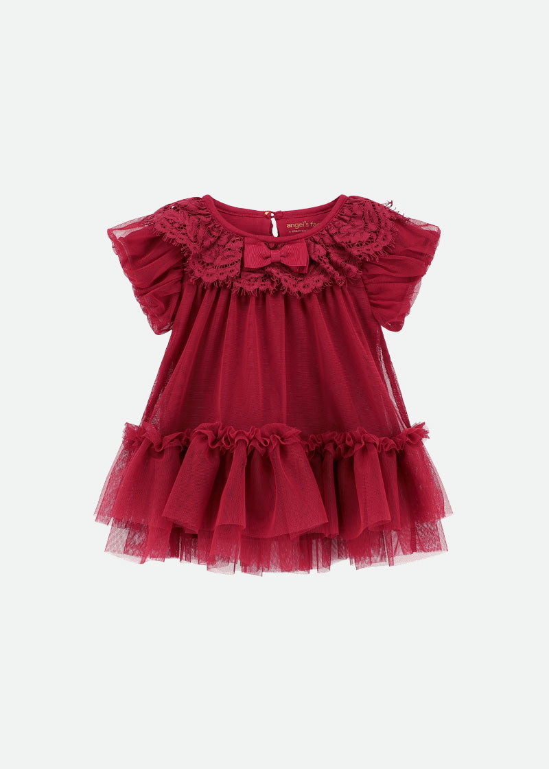 Iona Tulle Baby Dress Tibetan Red