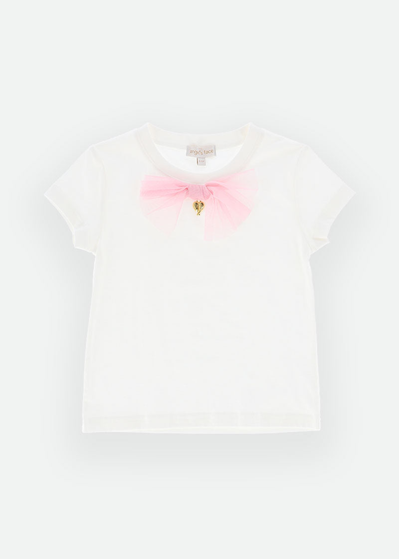 Jolie Bow Tee Snowdrop