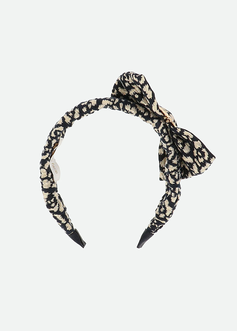 Lana Headband Black With Gold