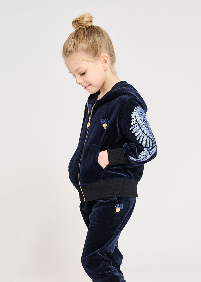 Girls sales navy tracksuit