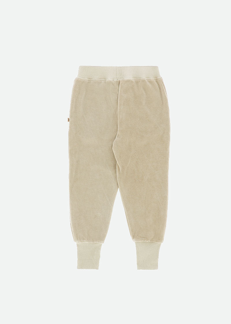 Laura Velour Jogger Sand