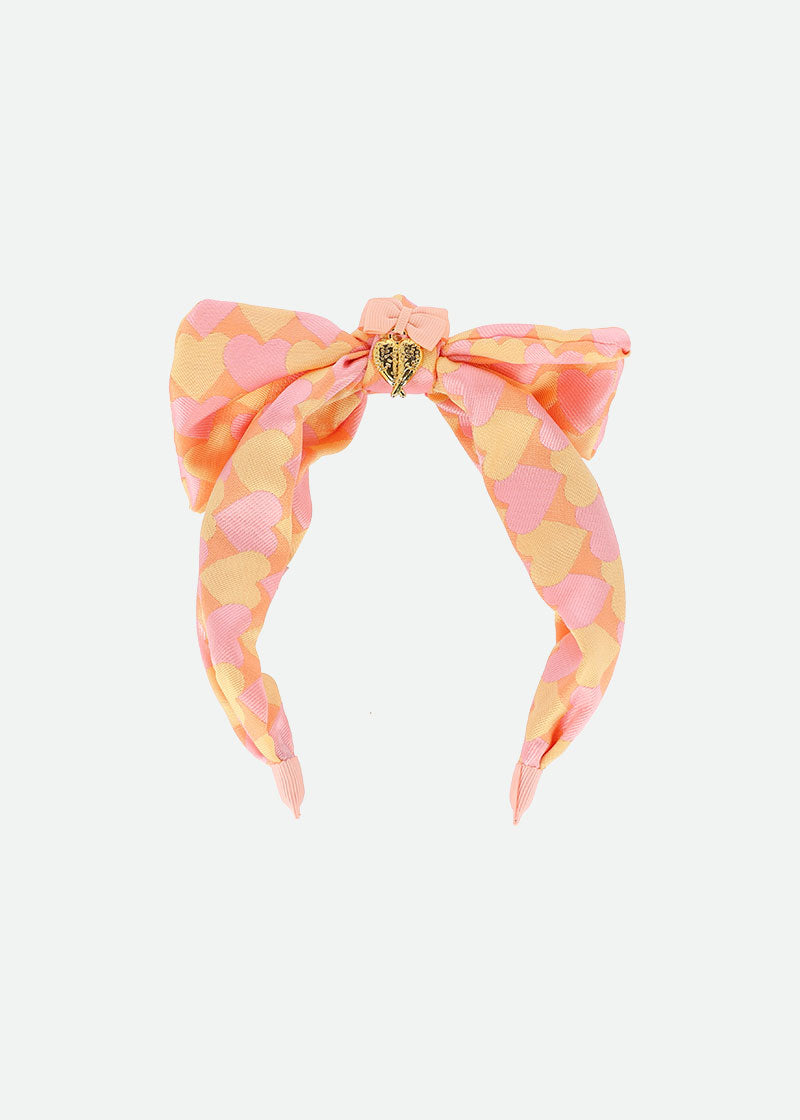 Leigh Headband Apricot Hearts