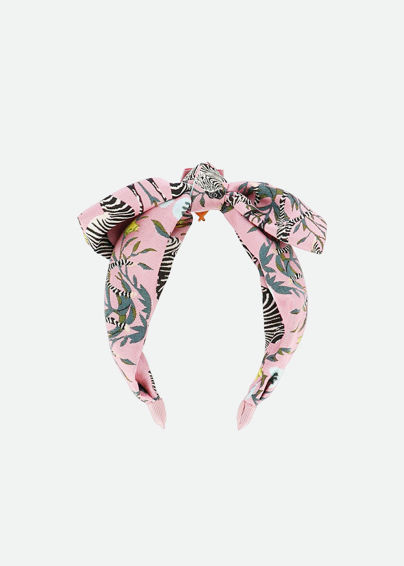 Leigh Headband Rose Zebra