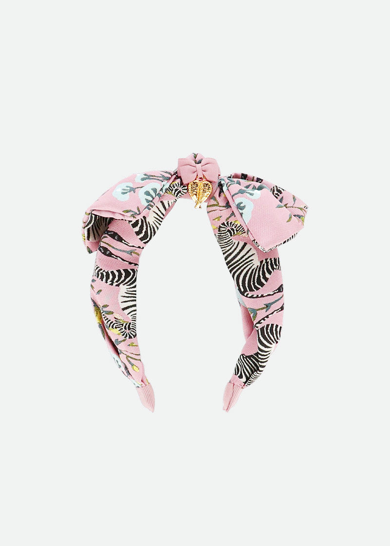 Leigh Headband Rose Zebra