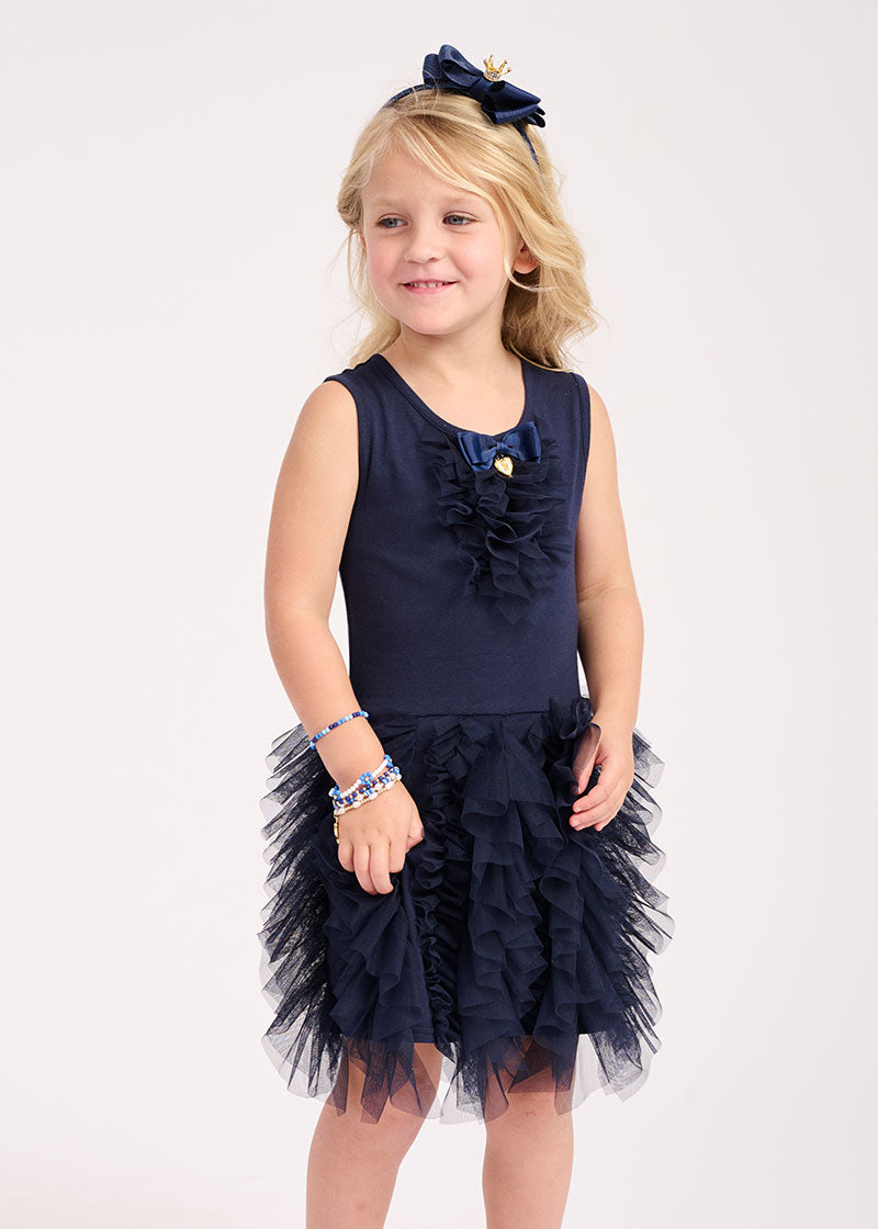 Little girls navy clearance dress