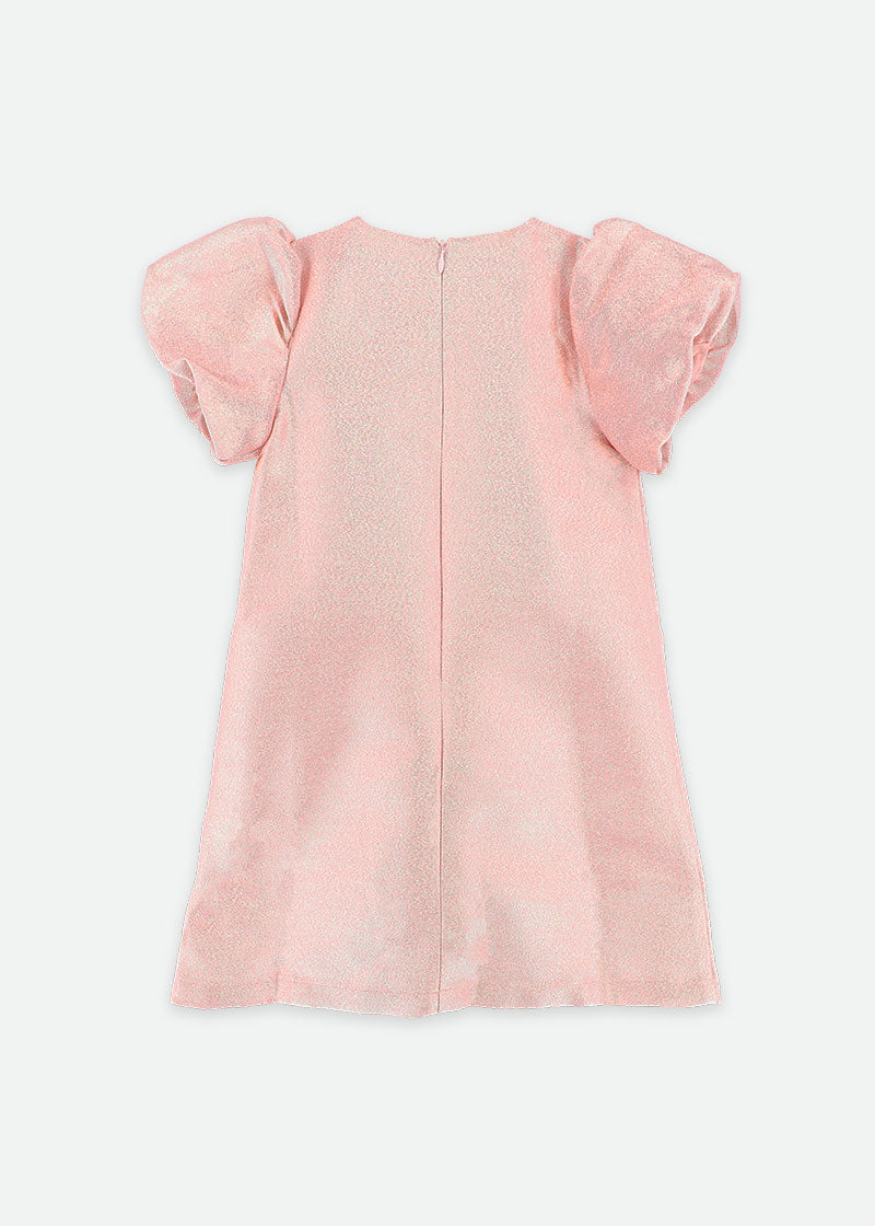 Liliana Metallic Dress Blush