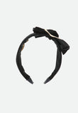 Lizzy Velveteen Headband Black