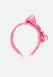 Lizzy Velveteen Headband Aurora Pink