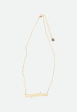 Logo Necklace Gold