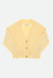 Lou Heart Knit Cardigan Lemon