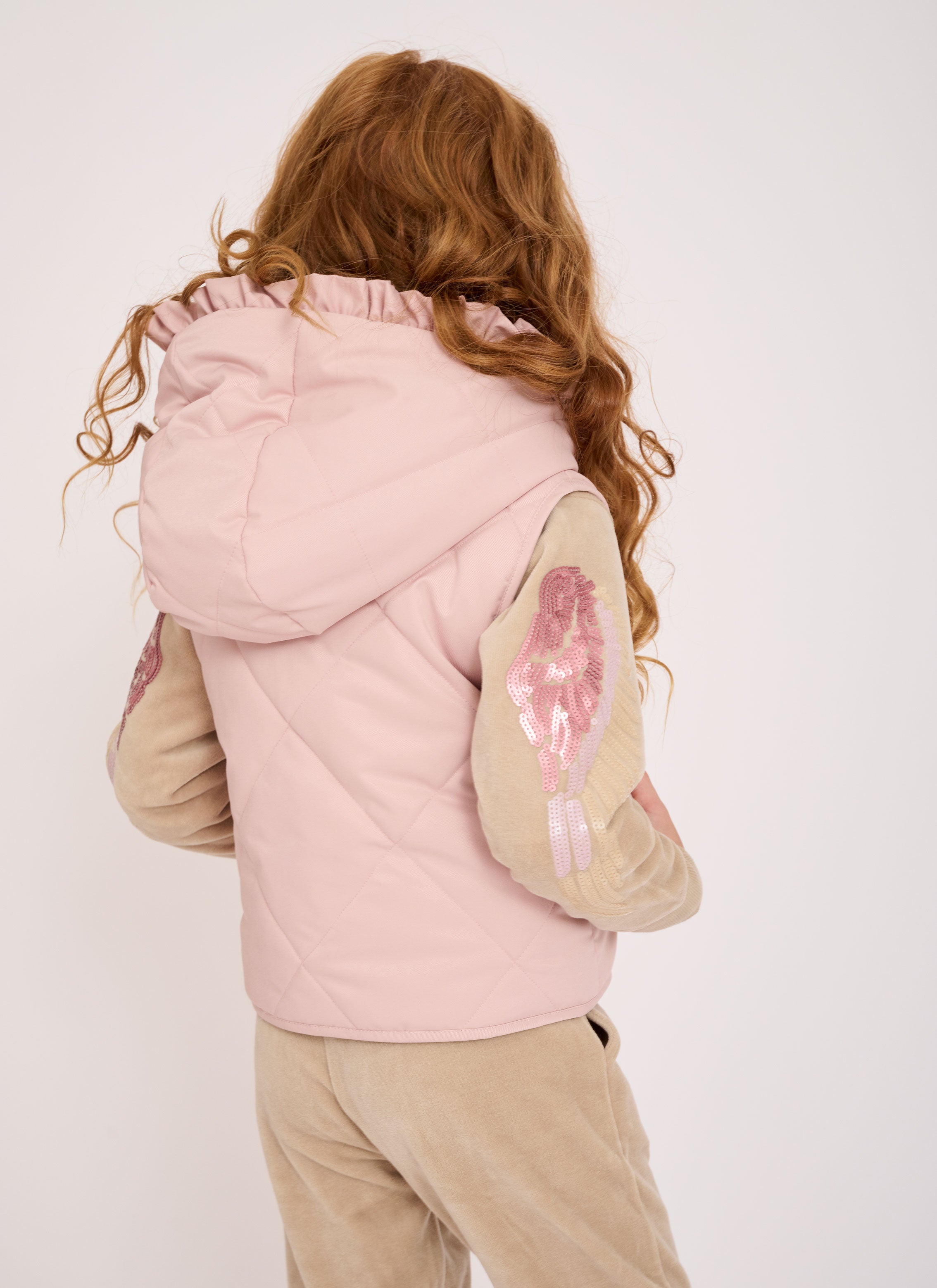 Gilet discount rose pale