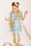 Marta Hearts Dress Duck Egg