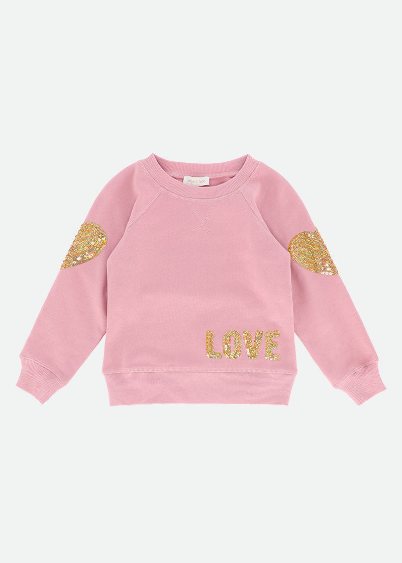 Martha Sweat Top Tea Rose