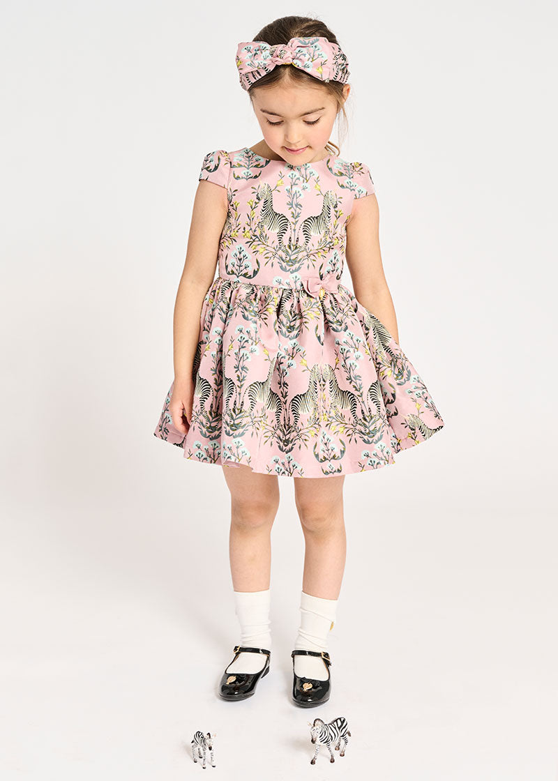 Marty Dress Rose Zebra