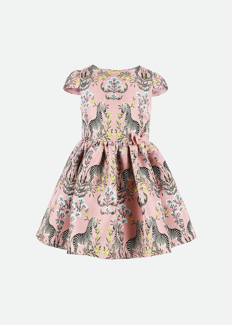 Marty Dress Rose Zebra