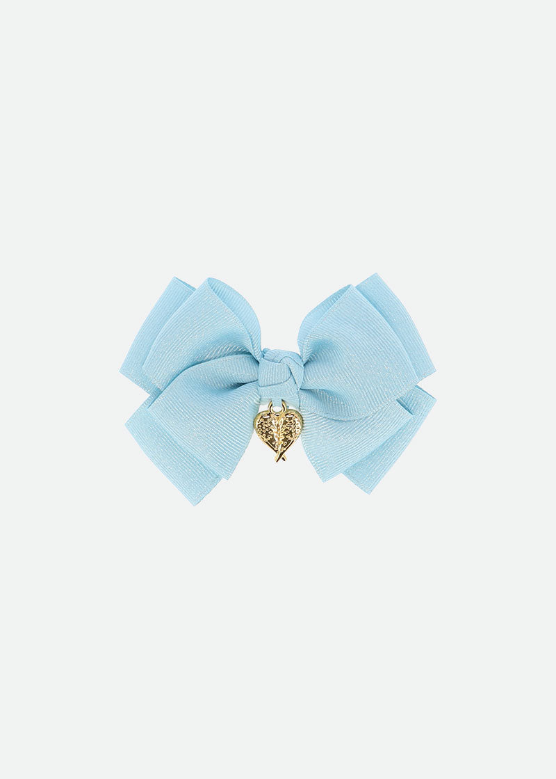 Metallic Big Bow Blue