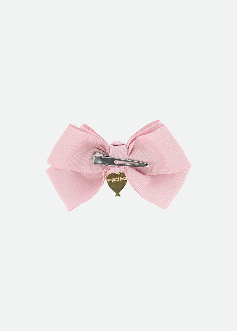 Metallic Big Bow Pink