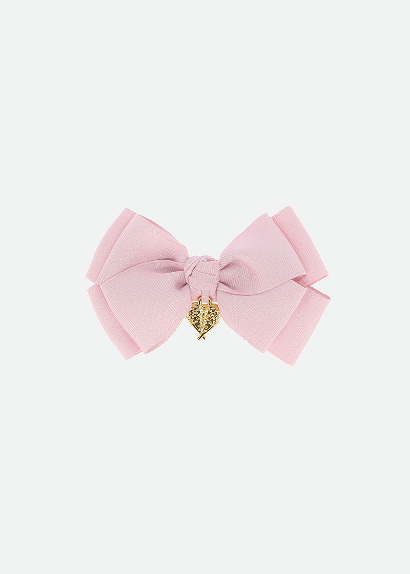 Metallic Big Bow Pink