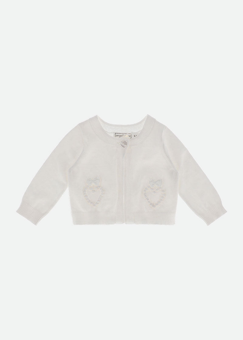 Milan Baby Cardigan Snowdrop