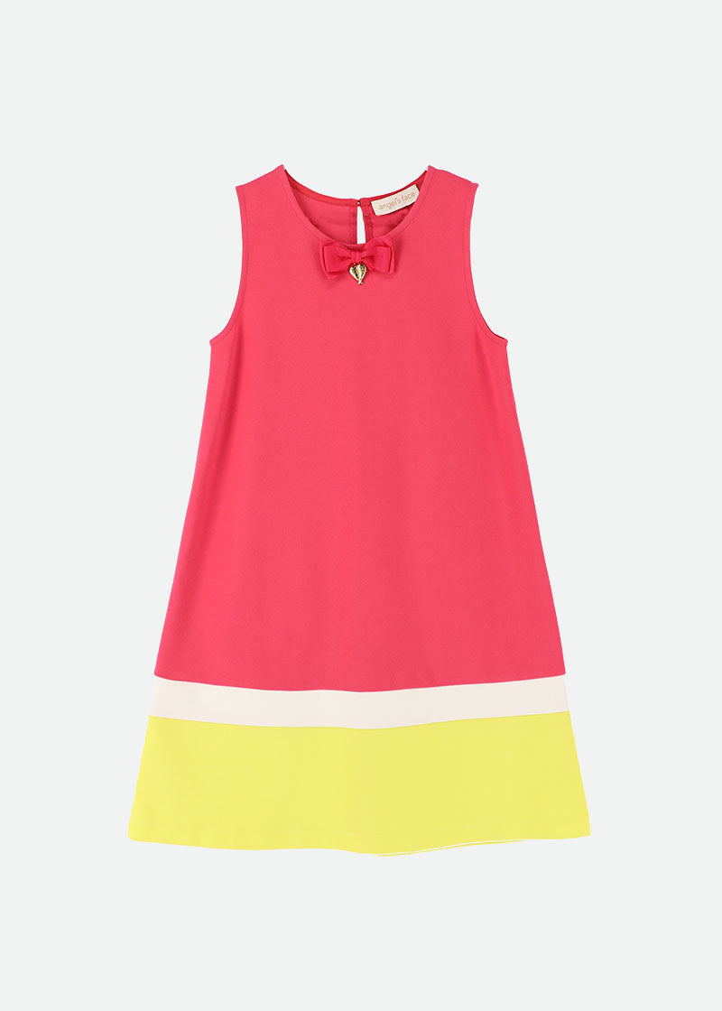 Monday Colour Block Dress Rose