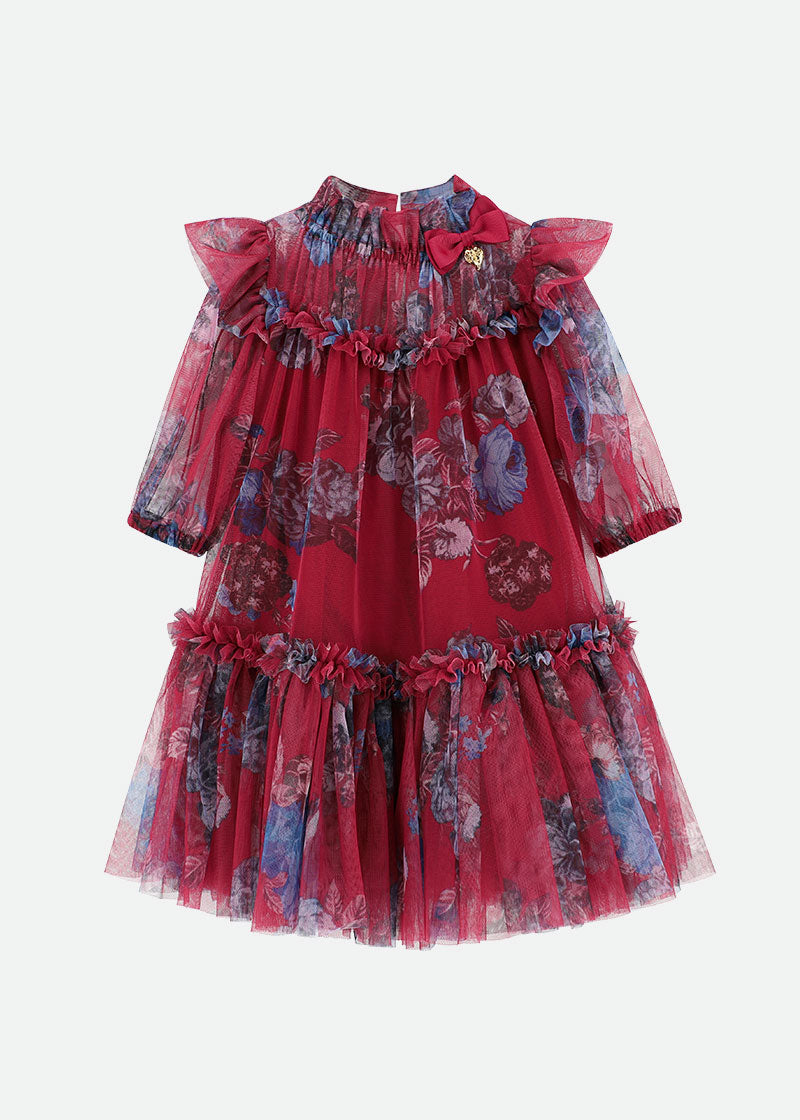 Myrtle Flower Dress Tibetan Red