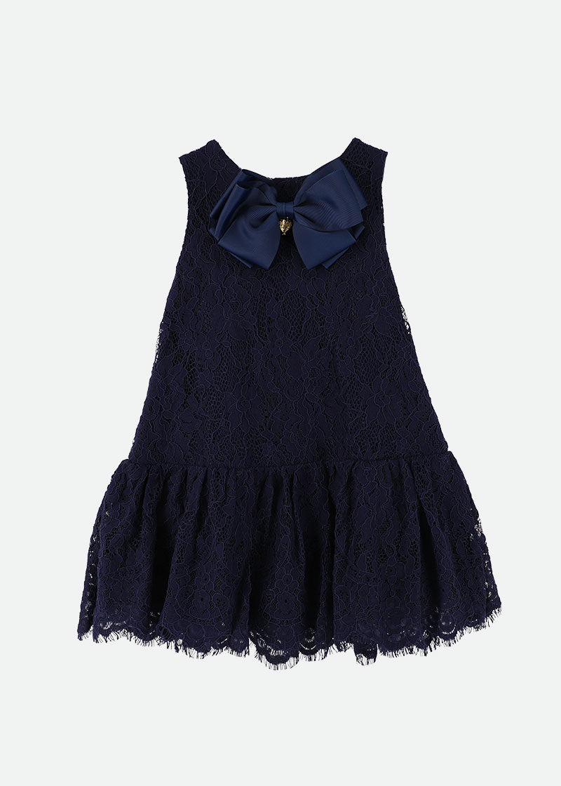 Nel Lace Dress Navy