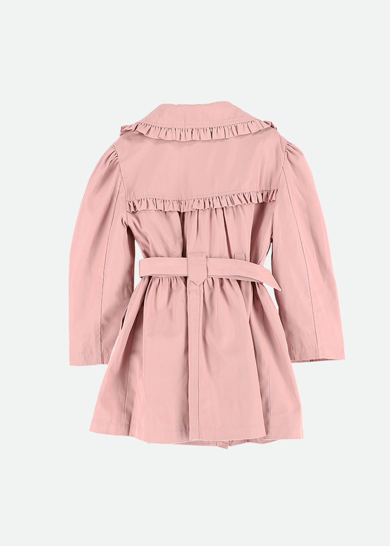 Perdey Trench Coat Tea Rose