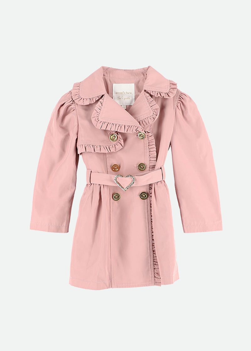 Perdey Trench Coat Tea Rose