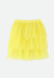 Petal Tiered Skirt Lemon